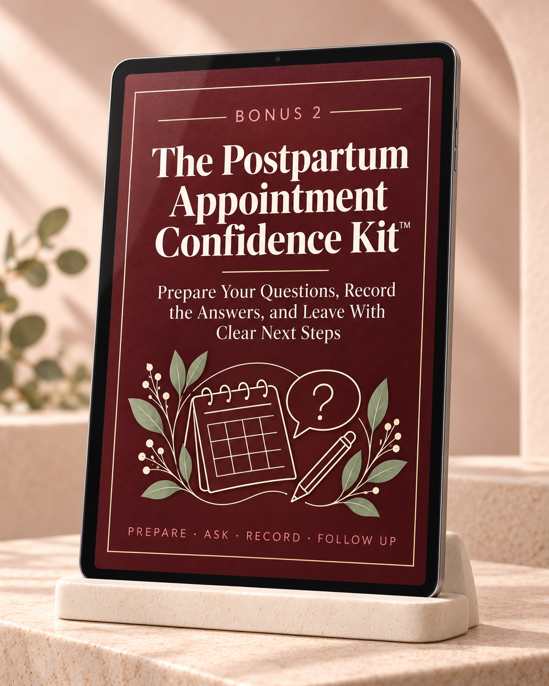 Bonus 2: The Postpartum Appointment Confidence Kit™ cover