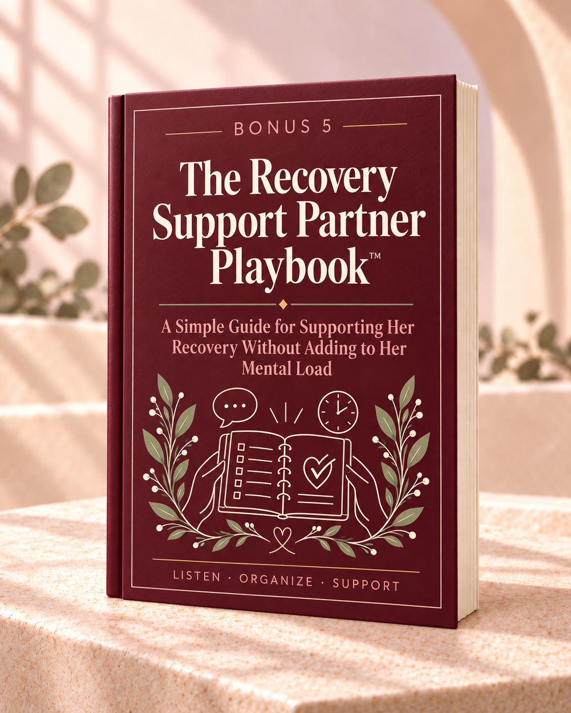 Bonus 5: The Recovery Support Partner Playbook™ cover